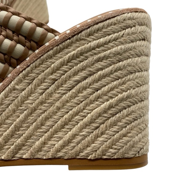 Dolce Vita Shoes Abigal Sandals Brown Beige Espadrille Wedge Casual Neutral NEW - Picture 4 of 11